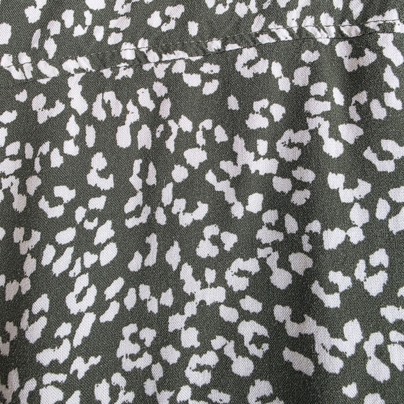 Green and White Patterned Women's Top - Picture 6 of 7